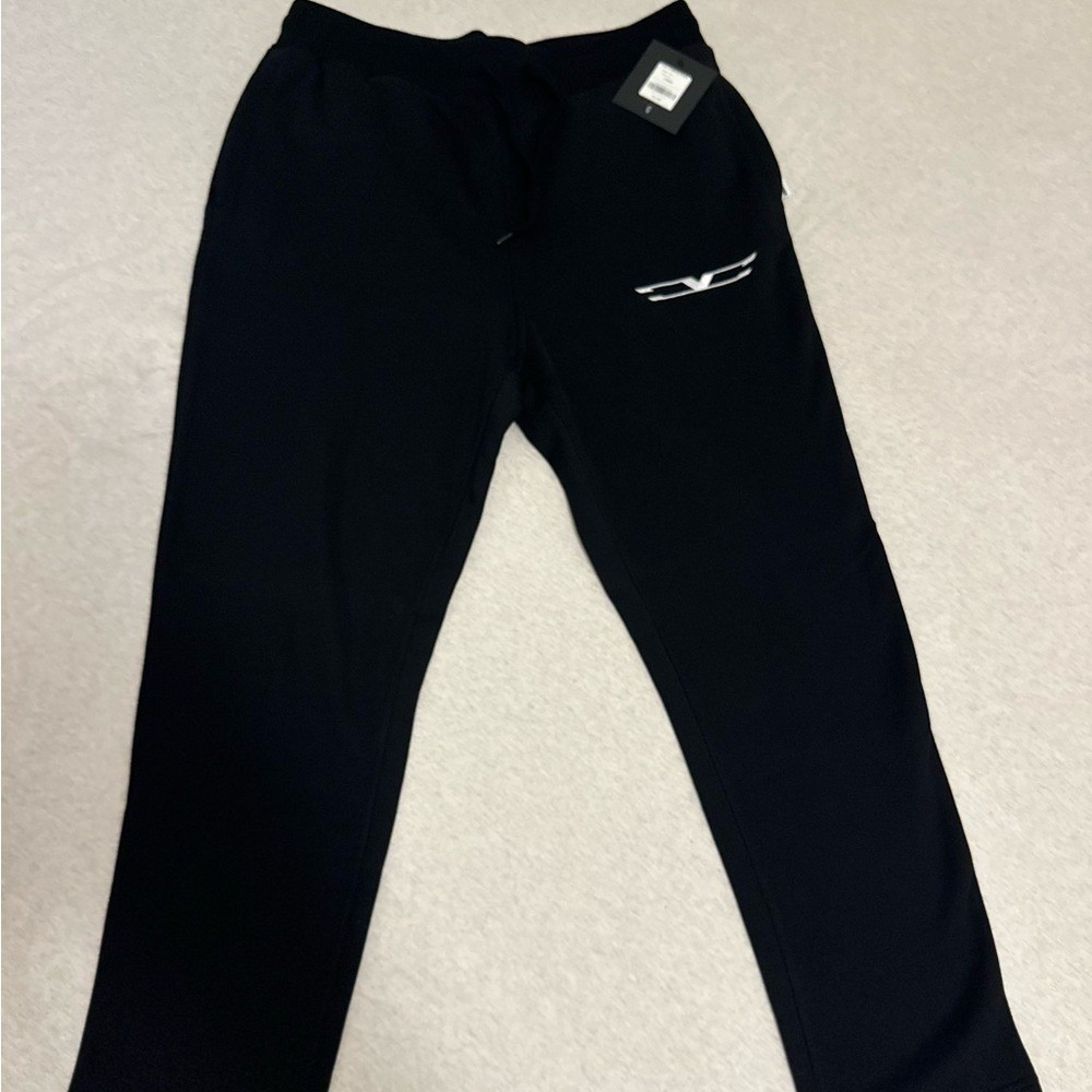 Men's‎ Black Joggers with Wing Logo